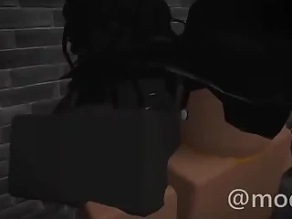 Follando a una chica en un callej&oacute;n oscuro